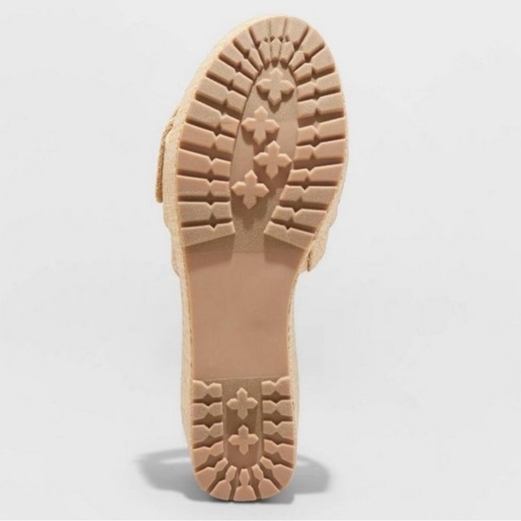 A New Day Womens Size 10 Shoes Brown Slides Wedge Fashion Platform Y2K Sandals - Picture 4 of 10